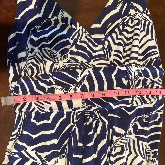 Lilly Pulitzer maxi navy and white umbrella dress - Picture 7 of 11